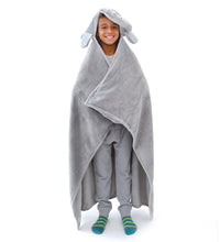 Load image into Gallery viewer, Elephant Kids Hooded Blanket