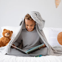 Load image into Gallery viewer, Elephant Kids Hooded Blanket