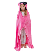 Load image into Gallery viewer, Flamingo Kids Hooded Blanket