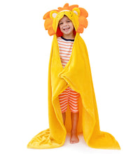 Load image into Gallery viewer, Lion Kids Hooded Blanket