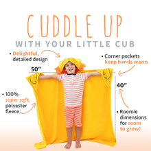 Load image into Gallery viewer, Lion Kids Hooded Blanket