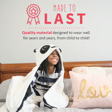 Load image into Gallery viewer, Panda Kids Hooded Blanket