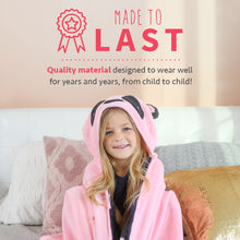 Load image into Gallery viewer, Pink Panda Kids Hooded Blanket