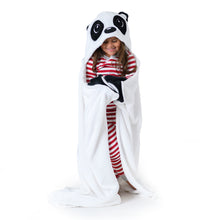 Load image into Gallery viewer, Panda Kids Hooded Blanket
